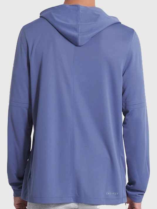 Blue Patriots Nike hoodie T-shirt from the 2025 Rivalries line recreated with soft, breathable fabric.