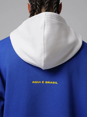 RECREATED Brazil Team Nike Jordan 2025/26 World Cup Blue Pullover Hoodie featuring a clean silhouette with bold sporty appeal