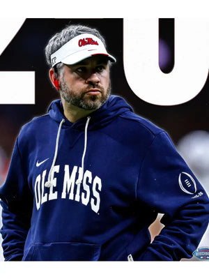 Pete Golding Ole Miss inspired Nike hoodie recreated in navy with soft fleece comfort