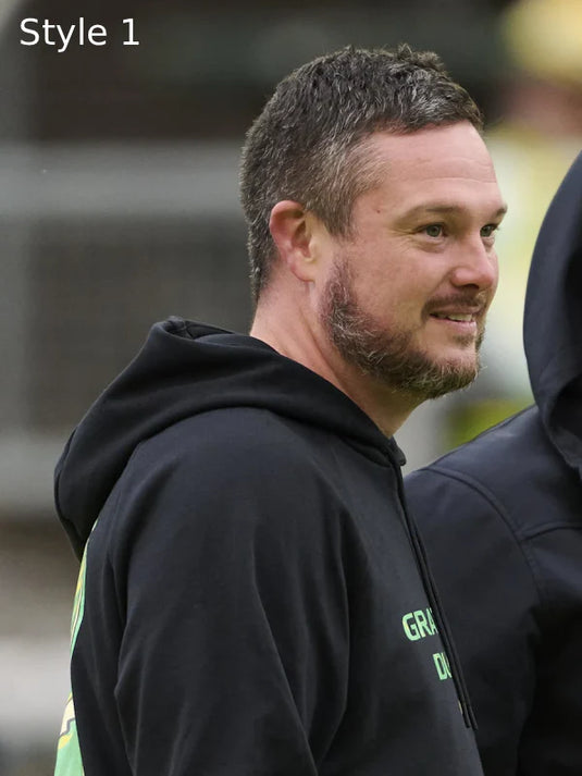 Oregon Ducks Sideline hoodie by Nike in black inspired by the Grateful Dead collab.