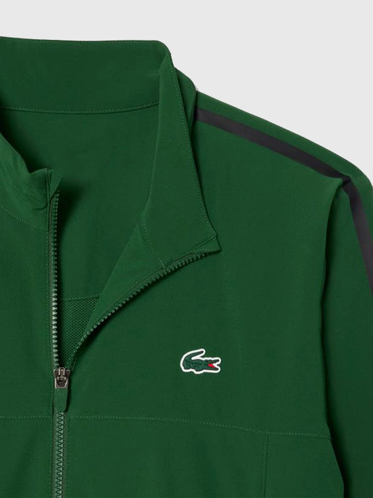 Lacoste Tennis Novak Djokovic 2025 Hellenic Championship Green Jacket designed for performance and style.