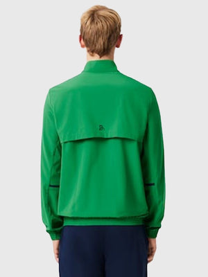 RECREATED Australian Open 2026 Novak Djokovic green Lacoste track jacket featuring modern athletic silhouette