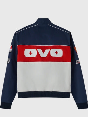 RECREATED OVO Winter Survival 2026 full zip Snowcross Racing jacket designed for a sleek athletic fit