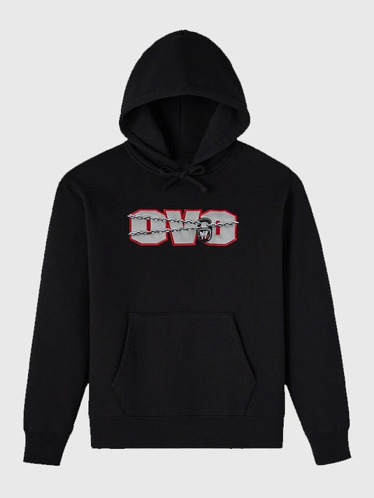 Recreated OVO x WWE No Way Out hoodie in black with soft fleece fabric and pullover construction