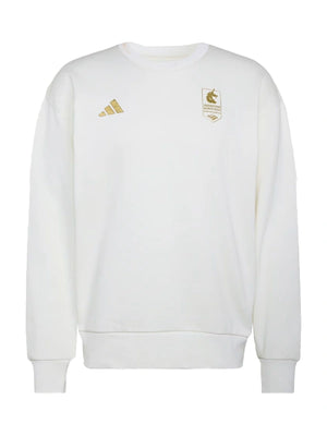 Adidas 2026 Boston Marathon ALL SZN crewneck sweatshirt in off-white recreated for casual, everyday wear