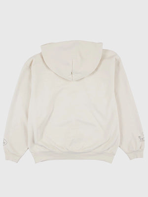 Bad Bunny Super Tazón LX Concho unisex pullover fleece hoodie in off-white with standout graphic print for fan fashion