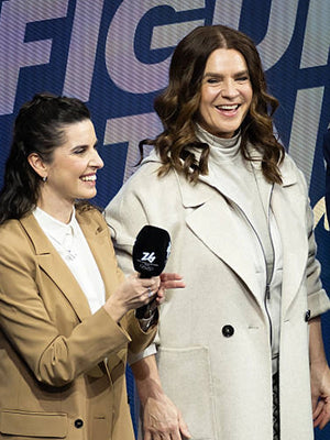 Off-white Katherine Witt inspired wool trench coat Milano Cortina 2026 design with tailored fit and timeless outerwear appeal