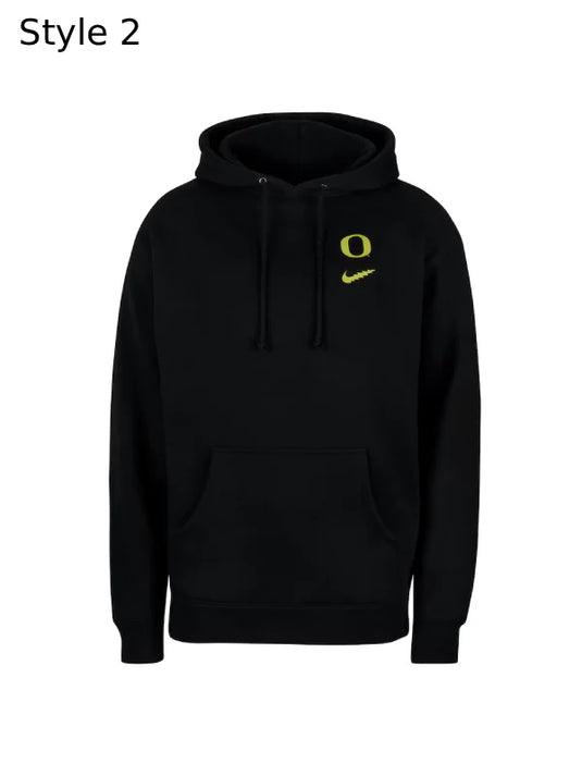 Oregon Ducks black pullover hoodie by Nike merging team style and Grateful Dead art.