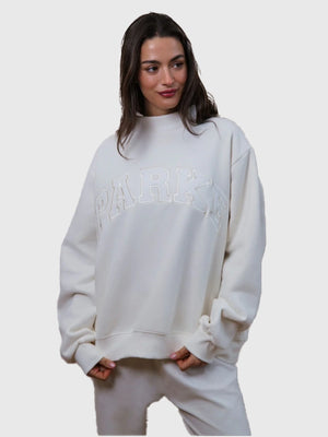 RECREATED Parke 2026 Bridal Mockneck Fleece Sweatshirt offering cozy warmth with a refined contemporary aesthetic