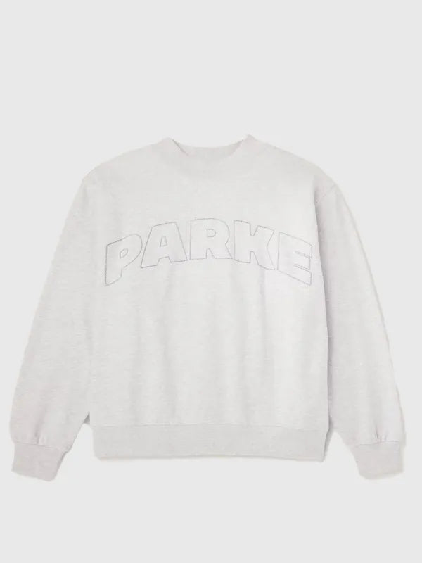 Heather Grey Parke x Target Mockneck Sweatshirt designed with relaxed fit and smooth everyday wear finish