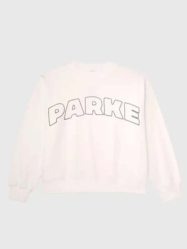 Parke x Target Mockneck Pullover Sweatshirt featuring soft fleece construction and clean minimalist design detailing