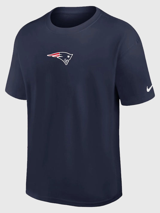 Navy Dominate The Game Max90 t-shirt recreated for New England Patriots fans with structured drape and comfort