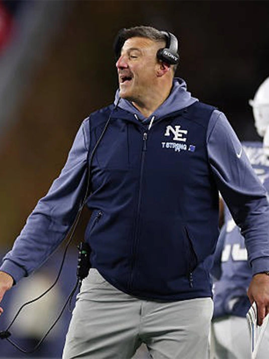 Navy New England Patriots T-Strong full-zip Pullover Hoodie featuring clean athletic detailing for 2025.