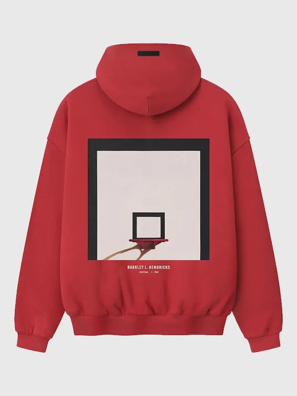 Philadelphia 76ers 90’s red hoodie combining bold team identity, soft fleece warmth, and contemporary streetwear edge