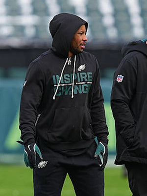 2025 Philadelphia Eagles Nike Inspire Change black sideline hoodie combining comfort with meaningful message details
