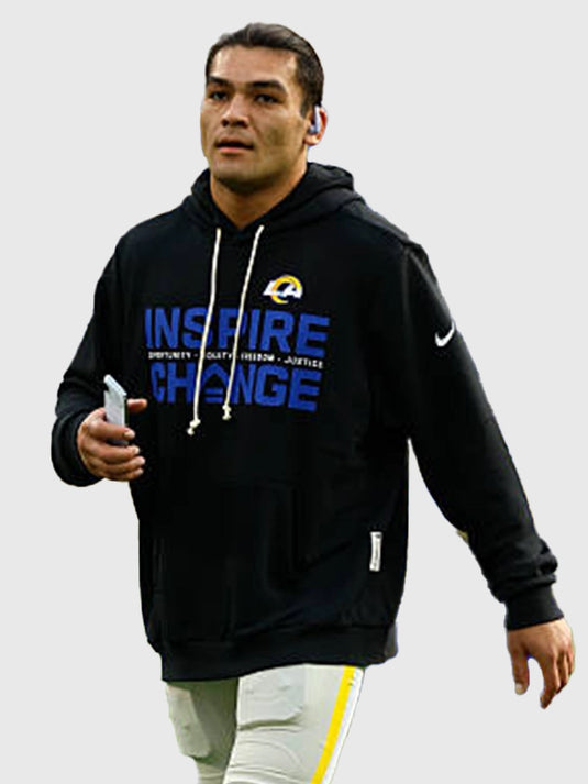 Puka Nacua Rams 2025 Inspire Change Hoodie