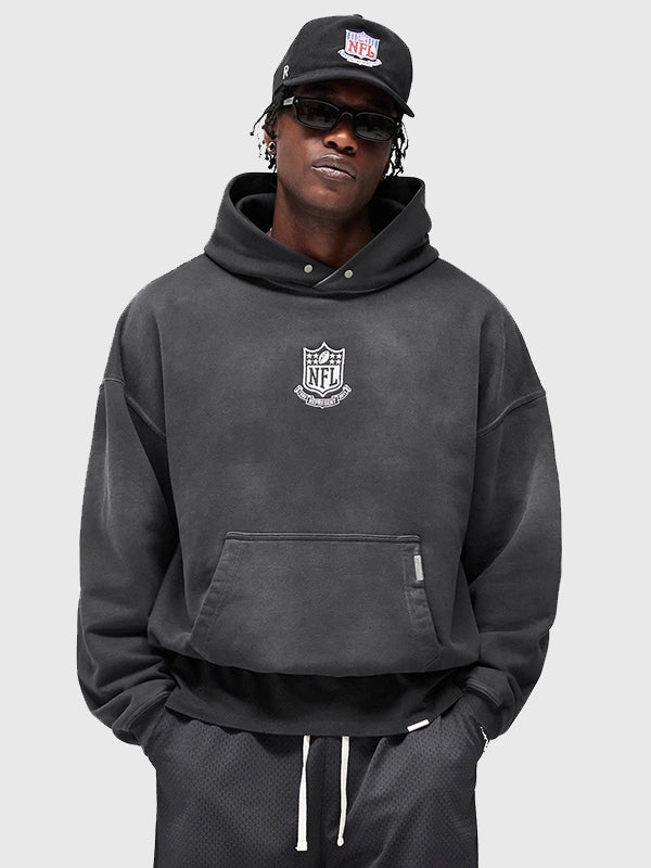 2026 Fanatics x Represent Shield Hoodie crafted in soft brushed fleece with minimalist branding and structured everyday comfort