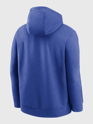 Los Angeles Rams 2025 inspired blue Nike fleece hoodie recreated with a balanced athletic feel