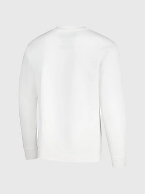 RECREATED Bud Light LA Rams The Crest fleece sweatshirt in white with comfortable pullover fit