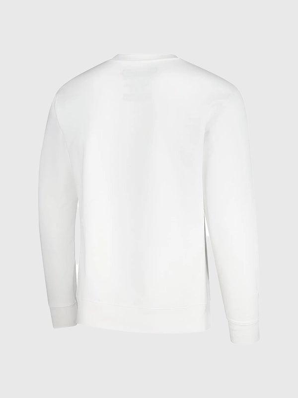 RECREATED Bud Light LA Rams The Crest fleece sweatshirt in white with comfortable pullover fit