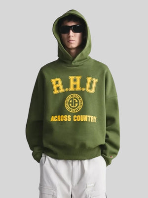 Unisex Landon Barker RHU green hoodie Recreation edition with soft interior and street-ready design