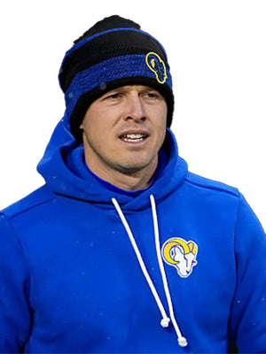 Los Angeles Rams 2025 pullover hoodie in blue made from warm fleece with a clean athletic look by Nike