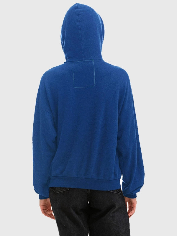 Aviator Nation RECREATED Seattle Seahawks 2026 blue hoodie with relaxed silhouette and striking helmet graphic design