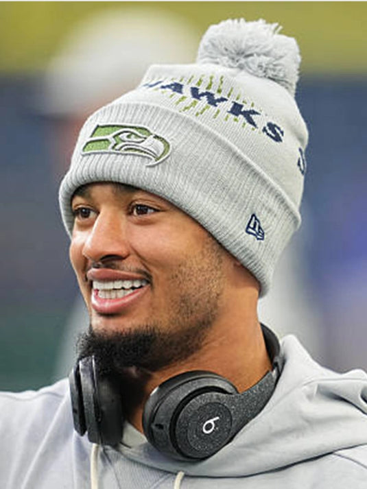 Recreated Standard Issue Seattle Seahawks hoodie in grey reflecting the 2025 Rivalries aesthetic