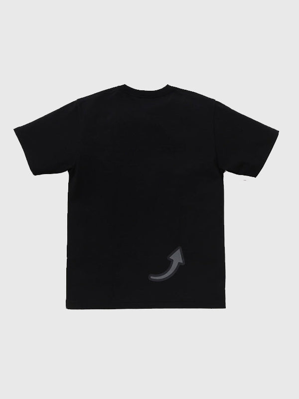 Black A Bathing Ape Kuromi 2026 tee featuring soft cotton fabric and high-contrast front graphic design