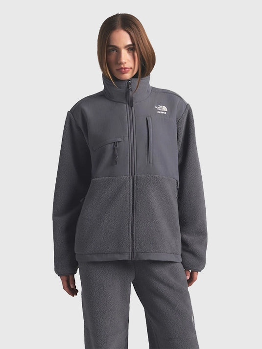 Recreated 2025 Denali fleece jacket from The North Face x SKIMS showcasing timeless cold-weather style