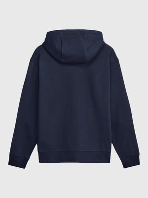Navy Seattle Seahawks Super Bowl LX Champions Sacrifice pullover fleece hoodie featuring screen‑printed team and event design