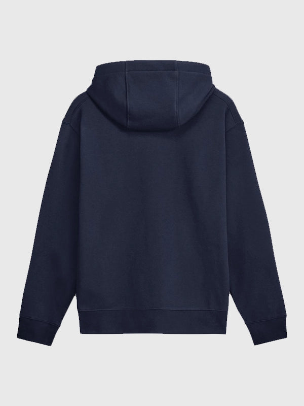 Navy Seattle Seahawks Super Bowl LX Champions Sacrifice pullover fleece hoodie featuring screen‑printed team and event design