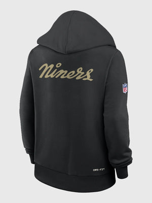 San Francisco 49ers 2025 Rivalries recreation hoodie in black offering everyday warmth and relaxed fit