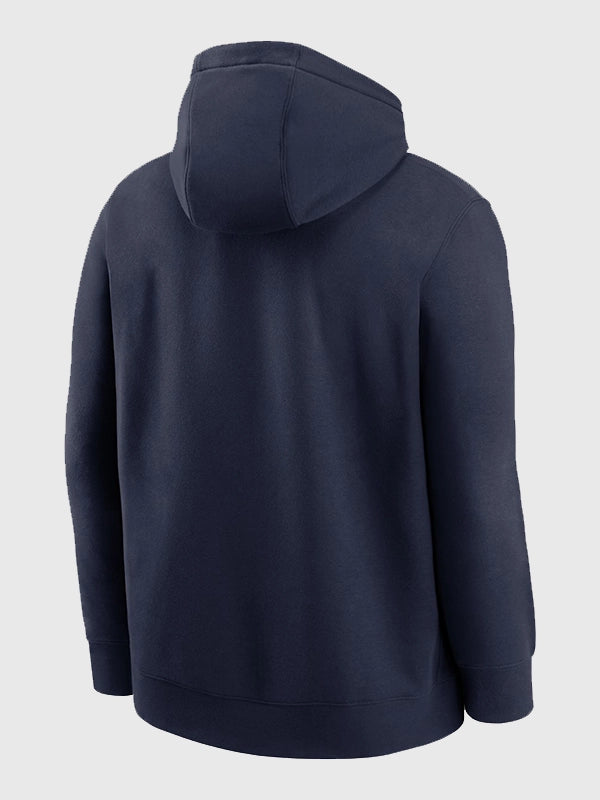 Nike navy Seattle Seahawks Super Bowl LX Champions Going Yard Club fleece hoodie with front pouch pocket and hooded design