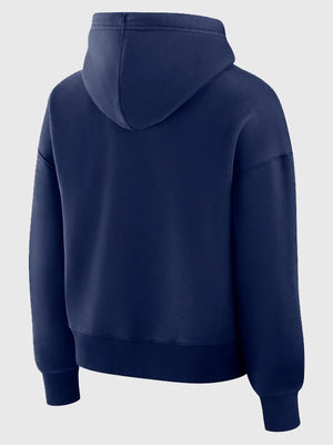 Navy RECREATED Seahawks Fanatics College Eligible Receiver Legacy hoodie featuring relaxed unisex fit
