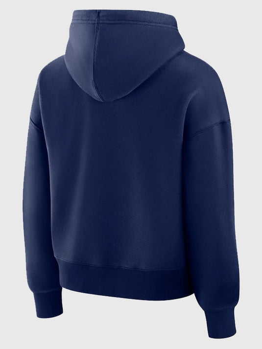 Navy RECREATED Seahawks Fanatics College Eligible Receiver Legacy hoodie featuring relaxed unisex fit