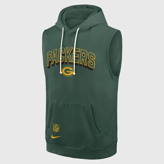 Green Bay Packers Sideline Sleeveless Hoodie