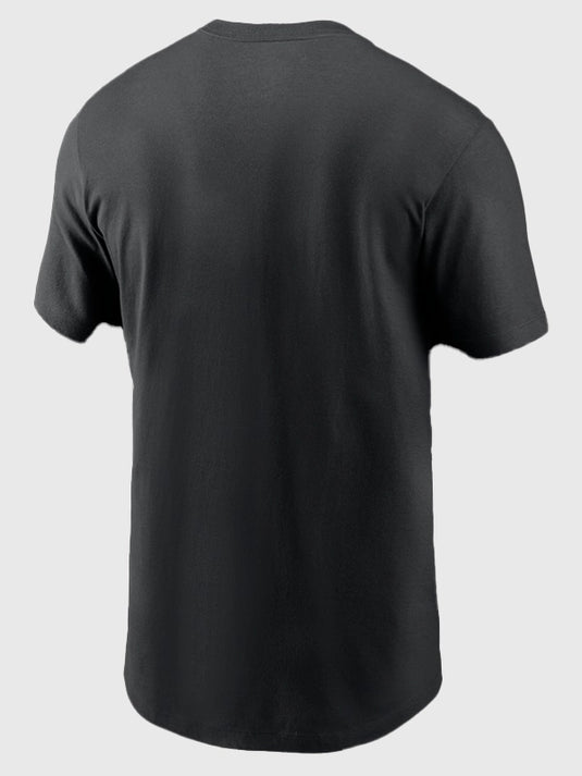 Black Super Bowl LX Opening Night 2026 crewneck t-shirt recreated for fans with crisp screen print and classic cotton construction