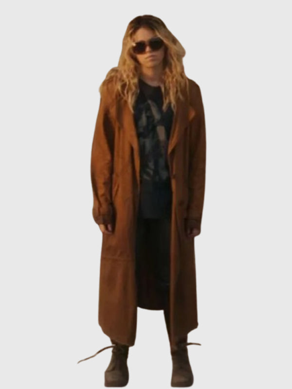 Recreated Supergirl Kara Zor-El brown cotton trench coat with tailored structure and comfortable everyday wear
