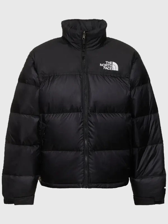 Recreation The North Face 1996 Retro Nuptse 700 puffer jacket in black with insulated warmth and classic silhouette