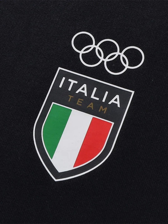 Recreated navy EA7 Emporio Armani crew sweatshirt inspired by Team Italy Winter Olympics 2026