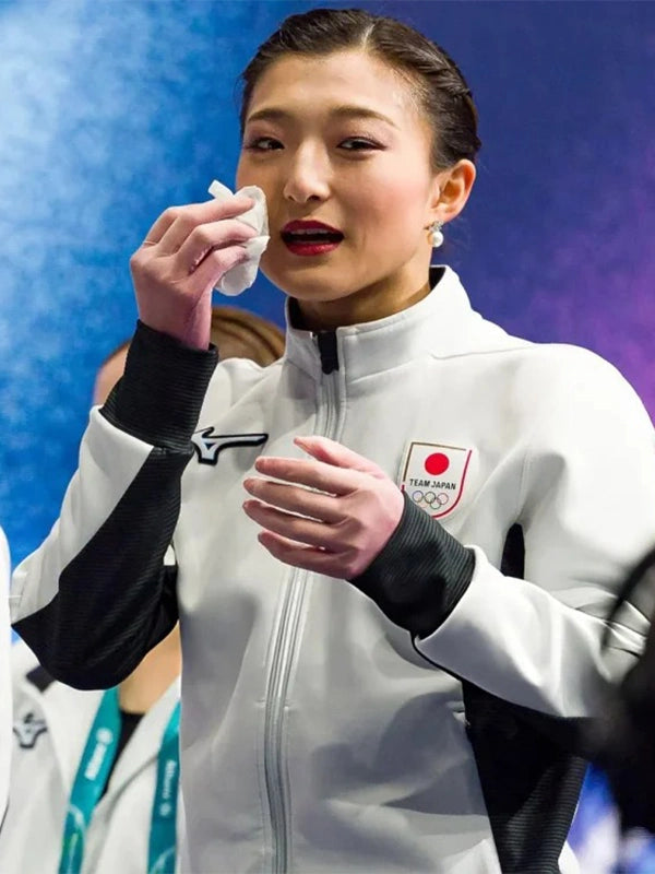 Recreated Team Japan Milano Cortina 2026 opening ceremony jacket worn by Kaori Sakamoto with balanced contrast styling