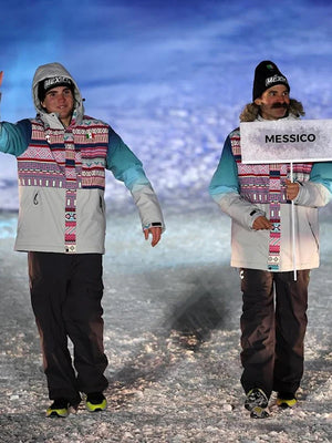 Team Mexico hooded jacket inspired by the 2026 Winter Olympics opening ceremony in Milano Cortina
