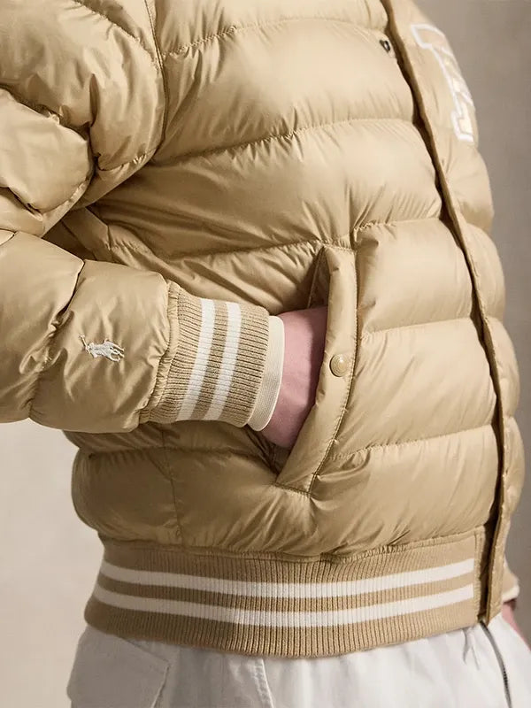 Ralph Lauren Colden Letter Quilted Puffer Jacket designed with structured fit and premium padded outerwear build