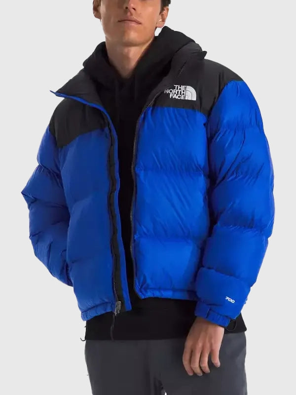 Recreation The North Face 1996 Retro Nuptse 700 puffer jacket in blue with insulated warmth and retro-inspired design