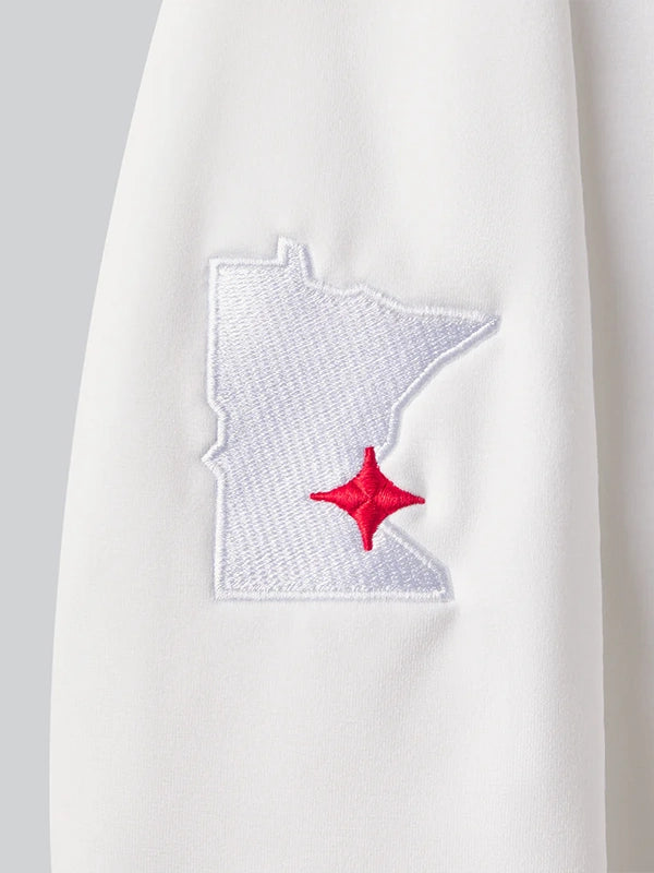 RECREATED Minnesota Twins UNRL crossover fleece hoodie II in white with cozy feel and everyday comfort