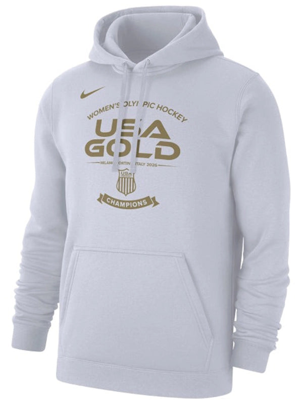 Milano Cortina 2026 Womens Olympic Hockey USA Gold Hoodie