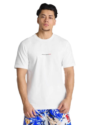 RECREATED Manchester United x Stone Roses 2026 Adidas t-shirt in white for unisex wear