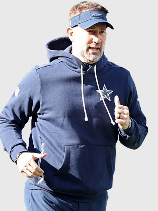 2025 Dallas Cowboys Nike sideline hoodie in navy combining fleece warmth and team-focused styling
