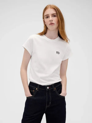 Gap x Victoria Beckham Logo T-Shirt 2026 featuring crisp design aesthetic and soft cotton construction